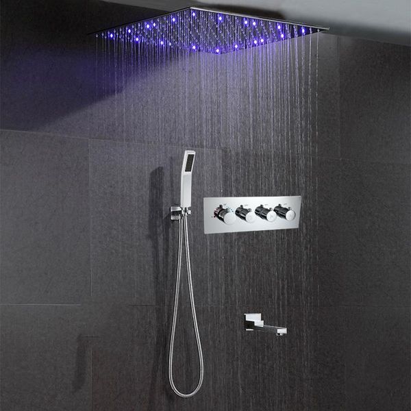 bathroom rain shower system 16/20/24 inch ceiling led shower head panel wall mounted thermostatic concealed mixer faucets chrome
bathroom rain shower system 16/20/24 inch ceiling led shower head panel wall mounted thermostatic concealed mixer faucets chrome