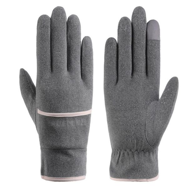 five fingers gloves women autumn winter velvet thicken warm cycling glove plush wrist sport touch screen windshield driving ski mitten f27, Blue;gray
five fingers gloves women autumn winter velvet thicken warm cycling glove plush wrist sport touch screen windshield driving ski mitten f27, Blue;gray