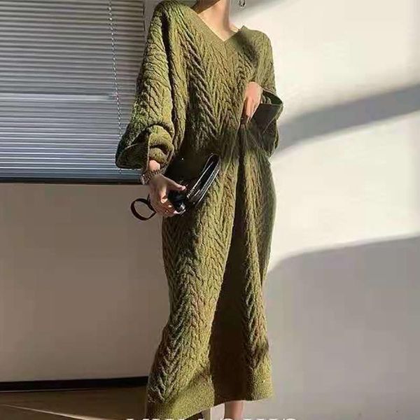 casual dresses women v-neck knitted dress autumn solid long sleeve elegant mini sweater winter clothes woman, Black;gray
casual dresses women v-neck knitted dress autumn solid long sleeve elegant mini sweater winter clothes woman, Black;gray