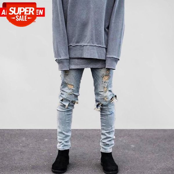Aelfric Eden Hi-Street Men Knee Eversion Ripped Big Hole Men Jeans Streetwear Skateboard Straight Pants Man Casual Elastic Jeans #QQ67, Blue
Aelfric Eden Hi-Street Men Knee Eversion Ripped Big Hole Men Jeans Streetwear Skateboard Straight Pants Man Casual Elastic Jeans #QQ67, Blue