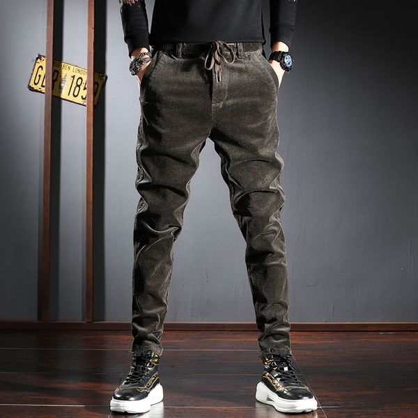 2021 new autumn newly fashion men jeans elastic casual corduroy harem pants korean style vintage designer wide leg trousers z1pb, Blue
2021 new autumn newly fashion men jeans elastic casual corduroy harem pants korean style vintage designer wide leg trousers z1pb, Blue