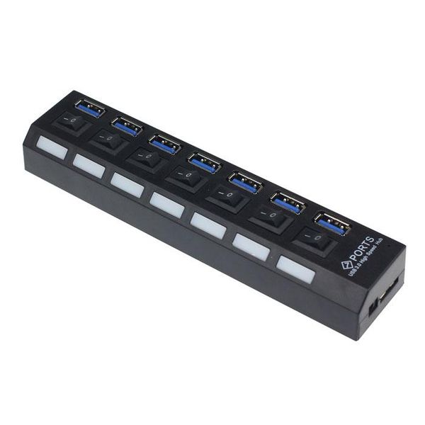 hubs 7 ports usb 3.0 multi splitter hub built-in led indicator compatible dock with on/off switch power adapter for pc desklaptop
hubs 7 ports usb 3.0 multi splitter hub built-in led indicator compatible dock with on/off switch power adapter for pc desklaptop