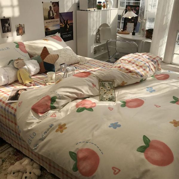 retro pastoral fruit peach bedding set kid teen adult,cotton twin full king home textile bed sheet pillow case duvet cover
retro pastoral fruit peach bedding set kid teen adult,cotton twin full king home textile bed sheet pillow case duvet cover