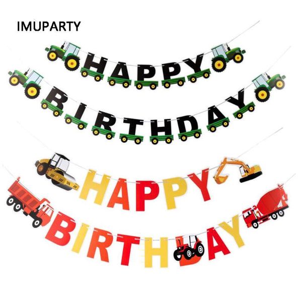 party decoration engineering vehicles happy birthday banner paper excavator garland supplies kids men's
party decoration engineering vehicles happy birthday banner paper excavator garland supplies kids men's