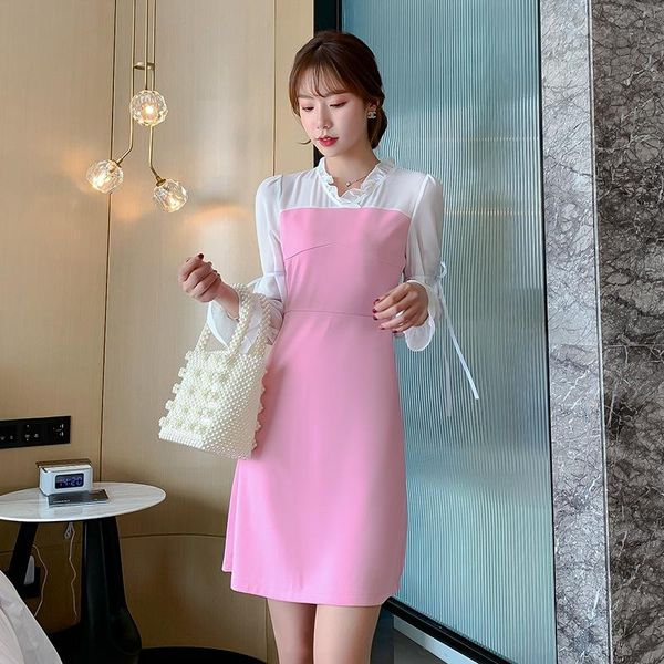 casual dresses 2021 autumn and winter korean version of the lady waist temperament shows thin french skirt bubble sleeve fairy dress, Black;gray
casual dresses 2021 autumn and winter korean version of the lady waist temperament shows thin french skirt bubble sleeve fairy dress, Black;gray