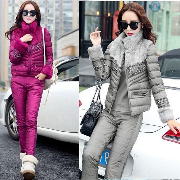 women's two piece pants women 2021 winter parka stitched real fur collar cotton jacket coat suits female down warm 3 sets d258, White
women's two piece pants women 2021 winter parka stitched real fur collar cotton jacket coat suits female down warm 3 sets d258, White