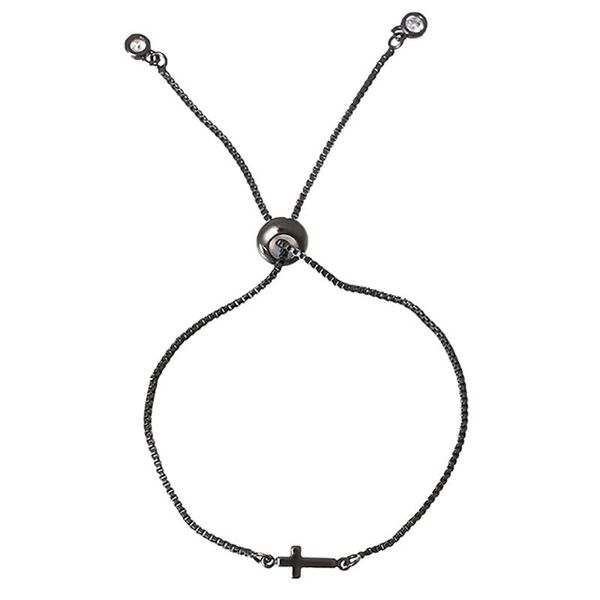 link, chain zhini titanium steel bangle bracelets for women and man thin link cross pendant adjustable bracelet jewelry, Black
link, chain zhini titanium steel bangle bracelets for women and man thin link cross pendant adjustable bracelet jewelry, Black
