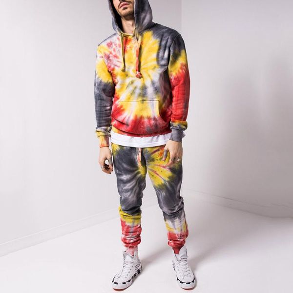 men's tracksuits tie-dye hooded sweatshirts pants set autumn fashion street sports long sleeve suit 2-piece 2021, Gray
men's tracksuits tie-dye hooded sweatshirts pants set autumn fashion street sports long sleeve suit 2-piece 2021, Gray