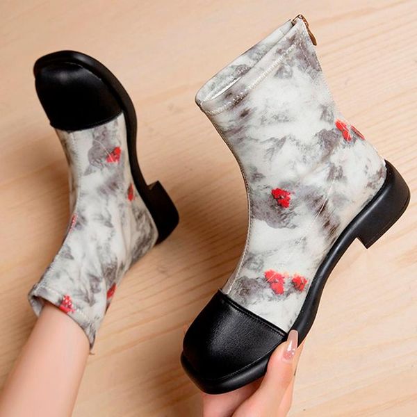 boots 2021 winter fashion pu leather back zipper women's platform ankle soft square toe party shoes pattern, Black
boots 2021 winter fashion pu leather back zipper women's platform ankle soft square toe party shoes pattern, Black