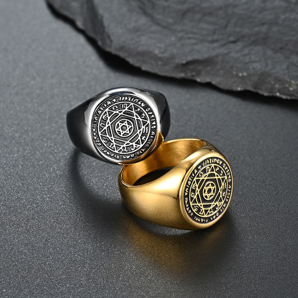 18k titanium steel six-pointed star constellation men's band rings platinum plated gold fashion wedding anniversary simple european ame, Silver
18k titanium steel six-pointed star constellation men's band rings platinum plated gold fashion wedding anniversary simple european ame, Silver