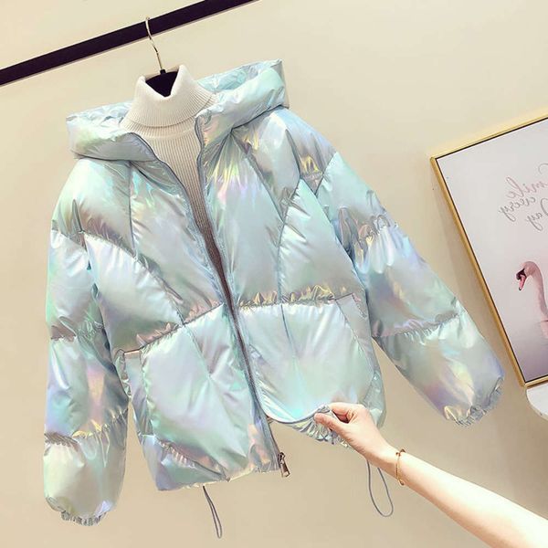 2021women's 2020 new korean loose winter cotton padded colorful bread jacket, Black
2021women's 2020 new korean loose winter cotton padded colorful bread jacket, Black