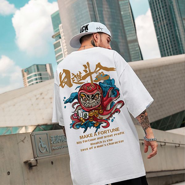 rijindou gold printing men's hip-hop t-shirt high-quality comfortable and breathable fashion street daily travel home party, White;black 
rijindou gold printing men's hip-hop t-shirt high-quality comfortable and breathable fashion street daily travel home party, White;black