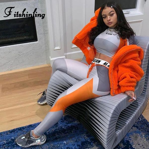 two piece dress fitshinling sporty style casual tracksuit women matching sets workout patchwork fitness 2 suits athleisure jogging femme, White
two piece dress fitshinling sporty style casual tracksuit women matching sets workout patchwork fitness 2 suits athleisure jogging femme, White