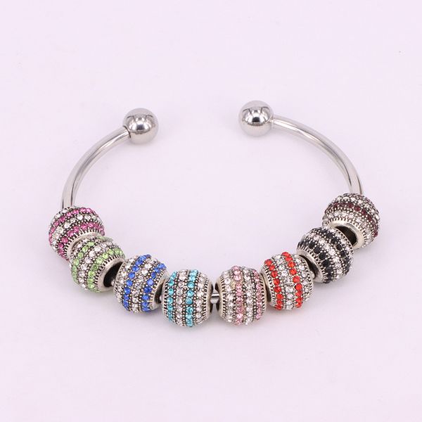 new fashion antique silver big hole micro pave rhinestone alloy beads for diy jewelry making wholesale, Black
new fashion antique silver big hole micro pave rhinestone alloy beads for diy jewelry making wholesale, Black