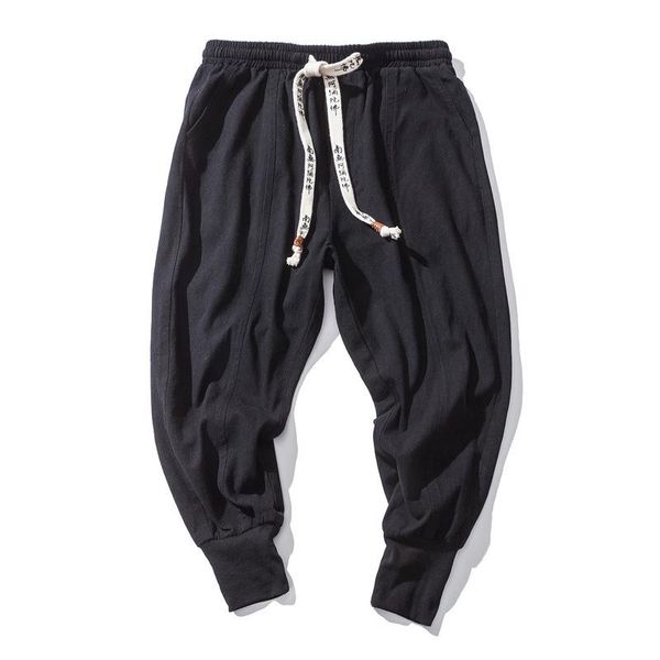radish pants cotton elastic large chinese style men's casual pants fashion youth small foot harem, Black
radish pants cotton elastic large chinese style men's casual pants fashion youth small foot harem, Black