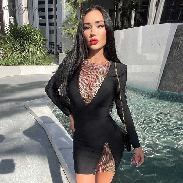 ladies dress sparkling crystal cutout fishnet design long sleeve celebrity club bandage black mini 210527, Black;gray
ladies dress sparkling crystal cutout fishnet design long sleeve celebrity club bandage black mini 210527, Black;gray