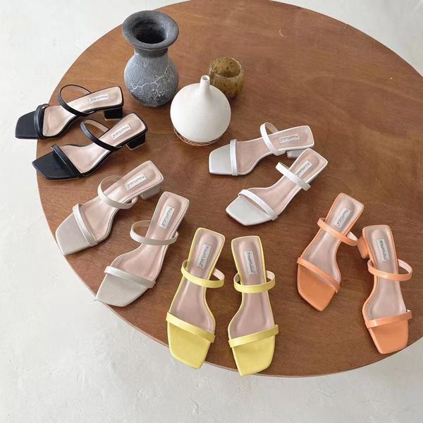 slippers summer slides women shoes high heels narrow band open toe ladies sandals big size 35-39, Black
slippers summer slides women shoes high heels narrow band open toe ladies sandals big size 35-39, Black