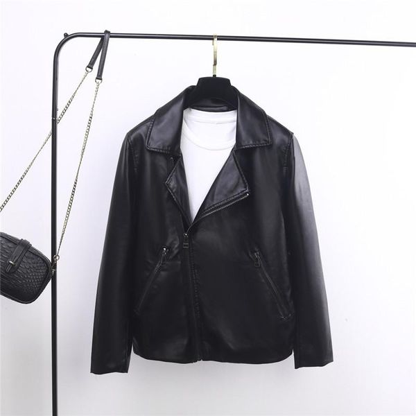women's leather & faux 2021 women ol soft touch motorcycle jacket pu suit version loose split black coat
women's leather & faux 2021 women ol soft touch motorcycle jacket pu suit version loose split black coat
