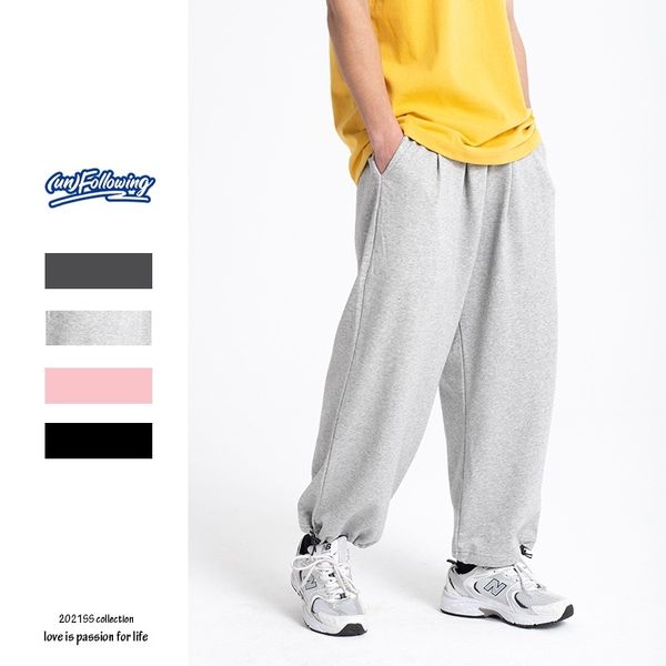 solid color versatile couple casual men's loose street hip hop terry sports pants with drawstring, Black
solid color versatile couple casual men's loose street hip hop terry sports pants with drawstring, Black