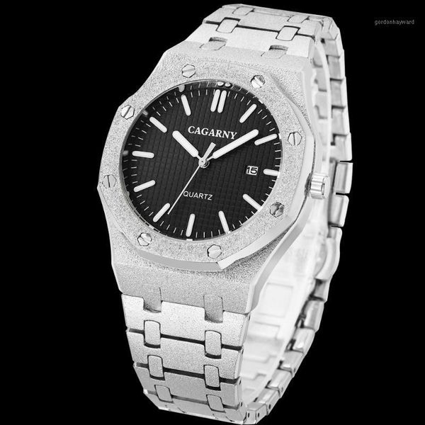 men watch brand cagarny luxury fashion unique business 2021 stainless steel quartz waterproof relogio masculino wristwatches, Slivery;brown
men watch brand cagarny luxury fashion unique business 2021 stainless steel quartz waterproof relogio masculino wristwatches, Slivery;brown
