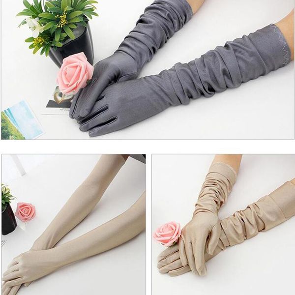 five fingers gloves 1 pair long finger elbow sun protection opera evening party prom costume fashion black red white, Blue;gray
five fingers gloves 1 pair long finger elbow sun protection opera evening party prom costume fashion black red white, Blue;gray