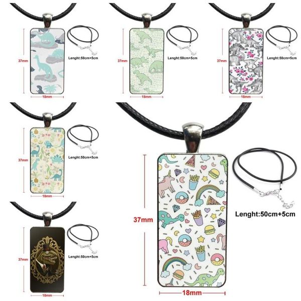pendant necklaces for women men party dinosaurs and rose glass cabochon necklace rectangle fashion, Silver
pendant necklaces for women men party dinosaurs and rose glass cabochon necklace rectangle fashion, Silver