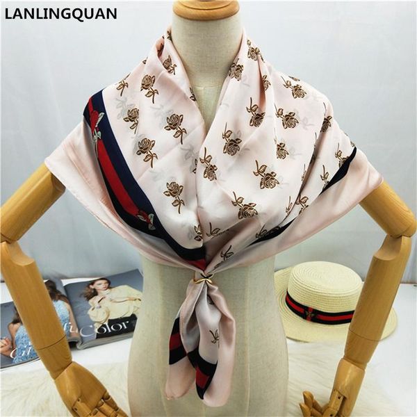 scarves 2021 design silk scarf women hijab shawl bandana pashmina foulard femme lovely rose printed, Blue;gray
scarves 2021 design silk scarf women hijab shawl bandana pashmina foulard femme lovely rose printed, Blue;gray