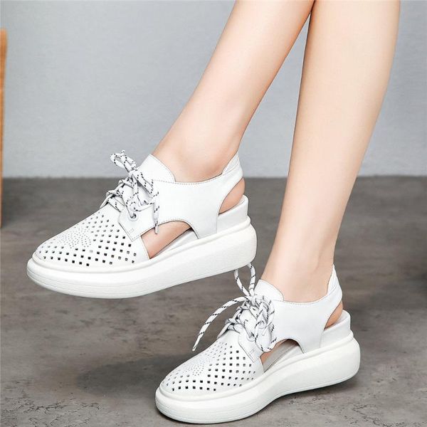 sandals platform pumps women lace up genuine leather wedges high heel gladiator female round toe fashion sneakers casual shoes, Black
sandals platform pumps women lace up genuine leather wedges high heel gladiator female round toe fashion sneakers casual shoes, Black