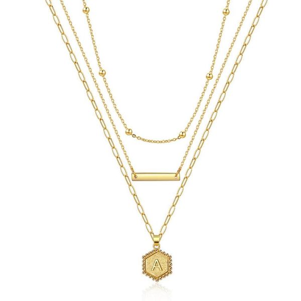 pendant necklaces 2021 gold chain layered necklace geometric hexagon a-z letter for women exquisite fashion initial name jewelry, Silver
pendant necklaces 2021 gold chain layered necklace geometric hexagon a-z letter for women exquisite fashion initial name jewelry, Silver
