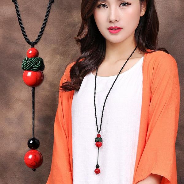 pendant necklaces fashion choker eethnic vintgae red bead long pendants sweater necklace jewelry handmade braided rope wedding, Silver
pendant necklaces fashion choker eethnic vintgae red bead long pendants sweater necklace jewelry handmade braided rope wedding, Silver