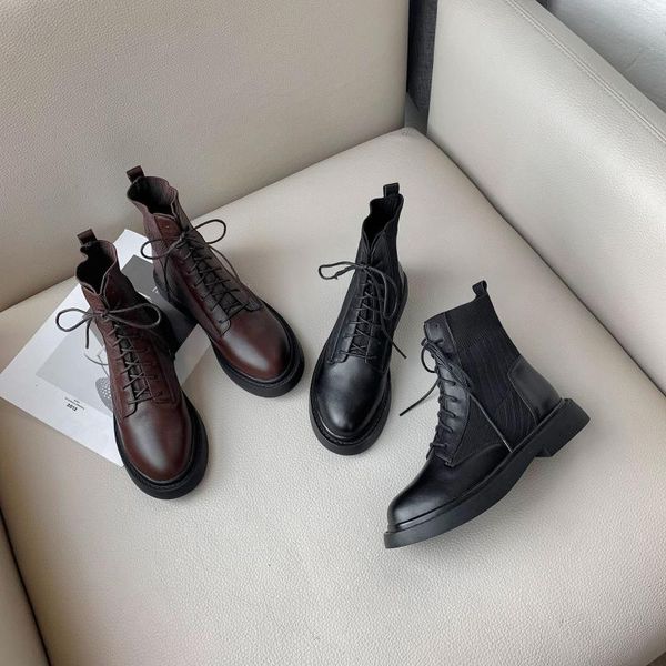 boots bright2021 women british style fall / winter fashion and low heel thi bottom lace up women's shoes spring, Black
boots bright2021 women british style fall / winter fashion and low heel thi bottom lace up women's shoes spring, Black