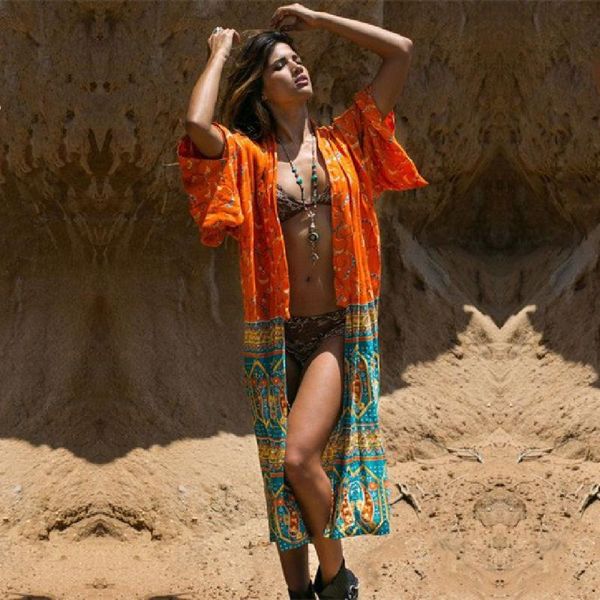 women's swimwear arrivals beach cover up chiffon print long robe de plage swimsuit ups ethnic beachwear saida praia #q207, White;black
women's swimwear arrivals beach cover up chiffon print long robe de plage swimsuit ups ethnic beachwear saida praia #q207, White;black