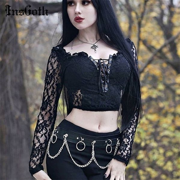 insgoth goth lace bandage black vintage see through long sleeve t shirt women aesthetic elegant bodycon cropped 210317, White
insgoth goth lace bandage black vintage see through long sleeve t shirt women aesthetic elegant bodycon cropped 210317, White