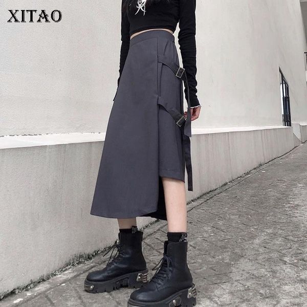 xitao new trendy skirt fashion asymmetrical bandage patchwork casual loose women elastic waist spring autumn all-match zy4606, Black
xitao new trendy skirt fashion asymmetrical bandage patchwork casual loose women elastic waist spring autumn all-match zy4606, Black