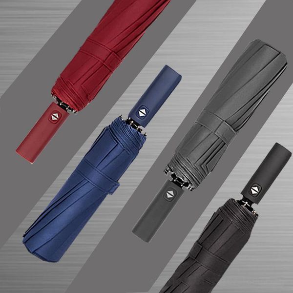 umbrellas tri-fold 12 bones fully automatic umbrella fold men oversized reinforce sunny rain black coating mens business gifts
umbrellas tri-fold 12 bones fully automatic umbrella fold men oversized reinforce sunny rain black coating mens business gifts