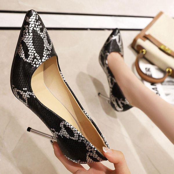 dress shoes agodor snake print pumps super thin high heel for women pointed toe party size 33-48, Black
dress shoes agodor snake print pumps super thin high heel for women pointed toe party size 33-48, Black