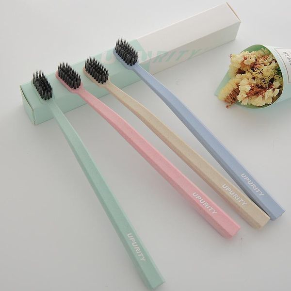 toothbrush soft 1 pc soft-bristle tooth brush wheat black bamboo charcoal adults oral hygiene
toothbrush soft 1 pc soft-bristle tooth brush wheat black bamboo charcoal adults oral hygiene