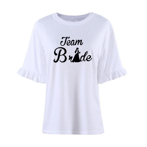 women's t-shirt fashion team bride ulzzang crop tee shirt femme 2021 summer harajuku o-neck women tshirt petal sleeve camisetas, White
women's t-shirt fashion team bride ulzzang crop tee shirt femme 2021 summer harajuku o-neck women tshirt petal sleeve camisetas, White