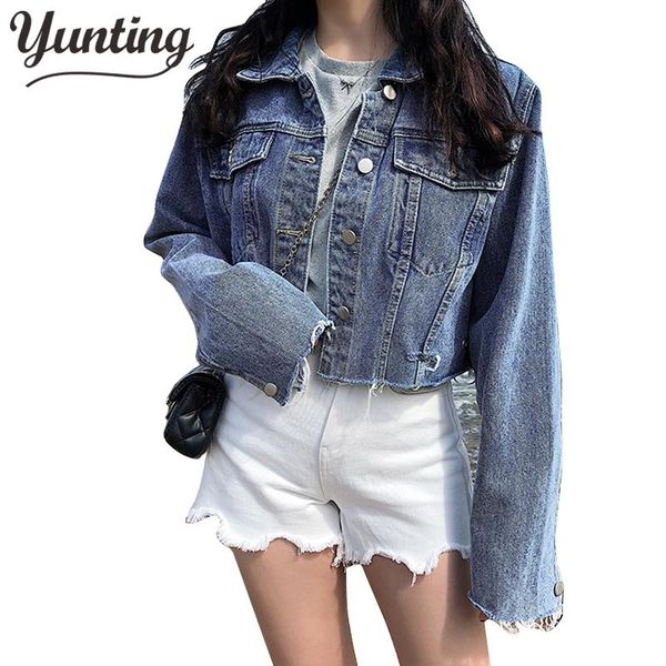 women's jackets 2021 autumn women vintage blue short denim jacket solid bomber jeans coat female outwear casual loose cowboy chaqueta, Black;brown
women's jackets 2021 autumn women vintage blue short denim jacket solid bomber jeans coat female outwear casual loose cowboy chaqueta, Black;brown