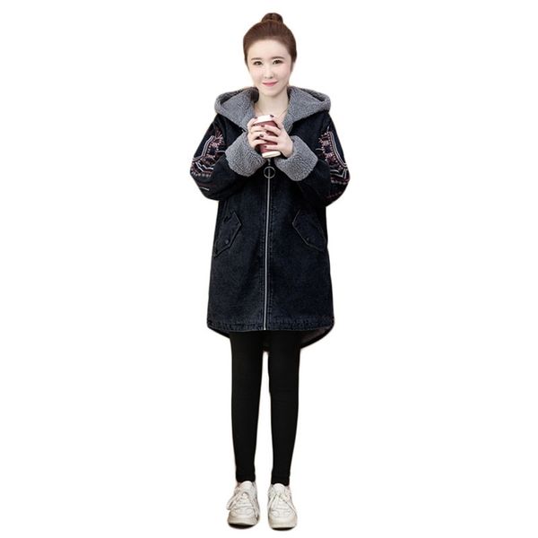 winter hooded jacket women 5xl plus size loose leisure long sleeve fashion thick warmth add wool cowboy coat lr731 210531, Black;brown
winter hooded jacket women 5xl plus size loose leisure long sleeve fashion thick warmth add wool cowboy coat lr731 210531, Black;brown