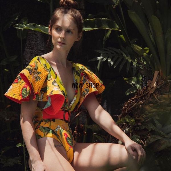 one-piece suits one piece swimsuit print floral ruffle backless net yarn swimwear women push up bathing suit beach free 
one-piece suits one piece swimsuit print floral ruffle backless net yarn swimwear women push up bathing suit beach free