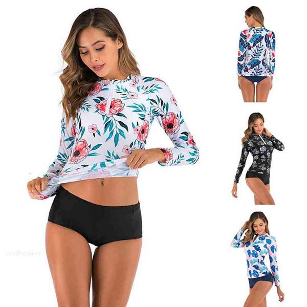 2021 surfing swimming for women swimsuit long sleeve swimwear 2 new piece tankini swimsuits bathing suit bikini, White;black
2021 surfing swimming for women swimsuit long sleeve swimwear 2 new piece tankini swimsuits bathing suit bikini, White;black