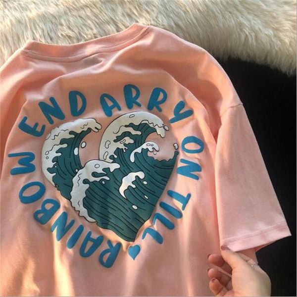 women's t-shirt fashion t shirt women print short sleeve round collar tshirt femme cotton material woman, White
women's t-shirt fashion t shirt women print short sleeve round collar tshirt femme cotton material woman, White