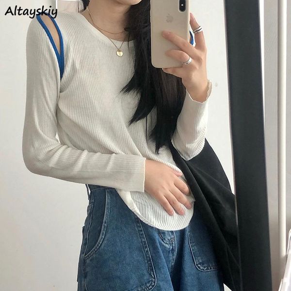women's sweaters women sweater pullovers designer hollow out off shoulder slender knitting elasticity hipster ulzzang teenagers all-mat, White;black
women's sweaters women sweater pullovers designer hollow out off shoulder slender knitting elasticity hipster ulzzang teenagers all-mat, White;black