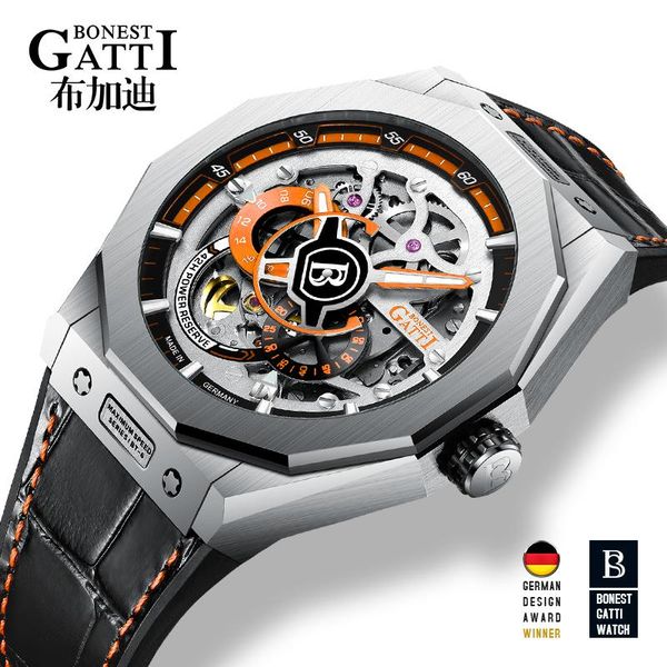 wristwatches gatti 2021 mens watches brand leather casual men sport waterproof clock black watch relogio masculino mechanical, Slivery;brown
wristwatches gatti 2021 mens watches brand leather casual men sport waterproof clock black watch relogio masculino mechanical, Slivery;brown