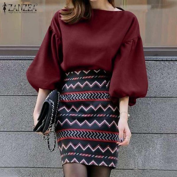 women's blouses & shirts elegant women blouse 2022 autumn office lady casual solid puff sleeve tunic female o-neck loose blusa o, White
women's blouses & shirts elegant women blouse 2022 autumn office lady casual solid puff sleeve tunic female o-neck loose blusa o, White
