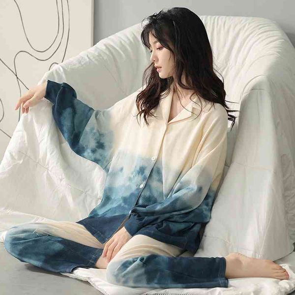 2021 new style pajamas women's cotton long sleeve two piece set spring and autumn sweet lovely straight hair, White;black
2021 new style pajamas women's cotton long sleeve two piece set spring and autumn sweet lovely straight hair, White;black
