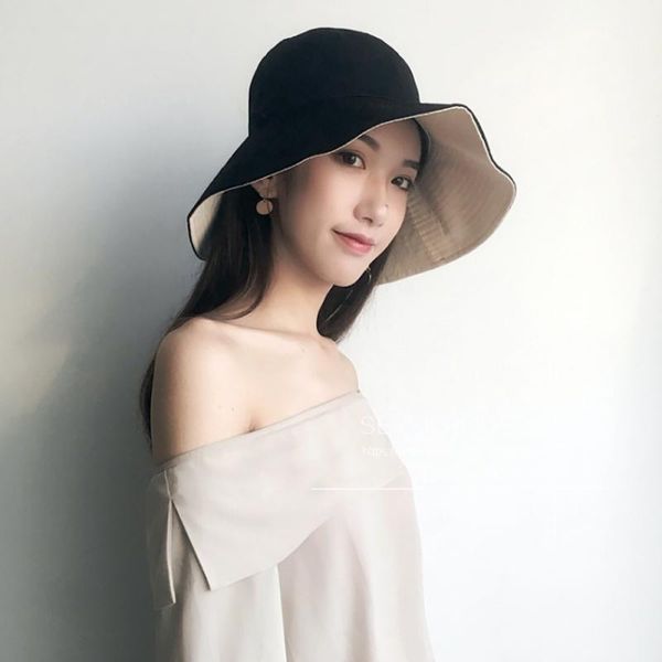 bucket hats men women cotton polyester double sided wide brim flat fisherman golf cap travel apparel accessories, Black;white
bucket hats men women cotton polyester double sided wide brim flat fisherman golf cap travel apparel accessories, Black;white
