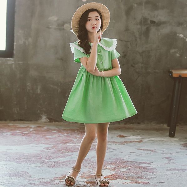 kids dresses for girls 2021 summer teenager peter pan collar girl dress elegant green princess costume children clothing 3-12 y, Red;yellow
kids dresses for girls 2021 summer teenager peter pan collar girl dress elegant green princess costume children clothing 3-12 y, Red;yellow