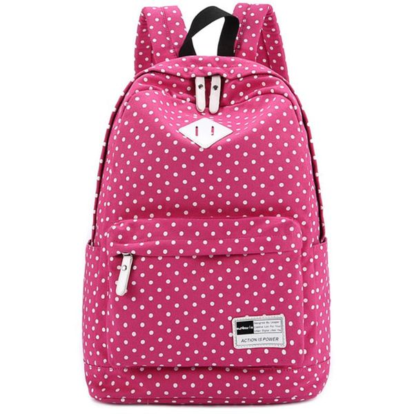 Backpack Zipper Unisex Shoulder Bag Canvas Outdoor Polka Dot Schoolbag Casual Teenage
Backpack Zipper Unisex Shoulder Bag Canvas Outdoor Polka Dot Schoolbag Casual Teenage